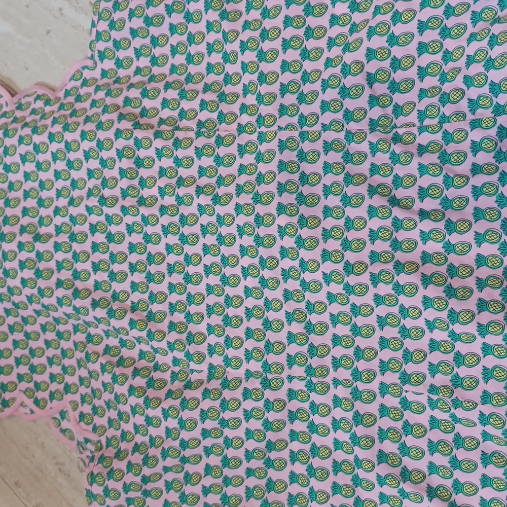 Adorable Talbot's Pineapple Button Down Tank Blou… - image 6